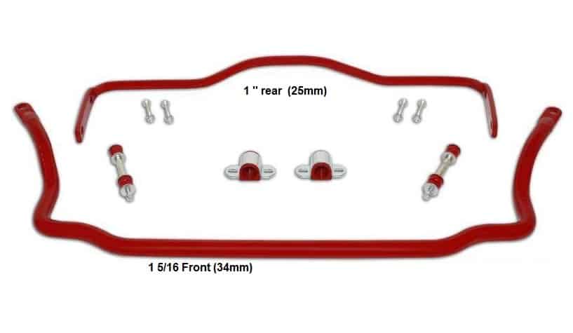 Sway Bar Kit: 64-72 GTO Chevelle, Skylark Cutlass ++